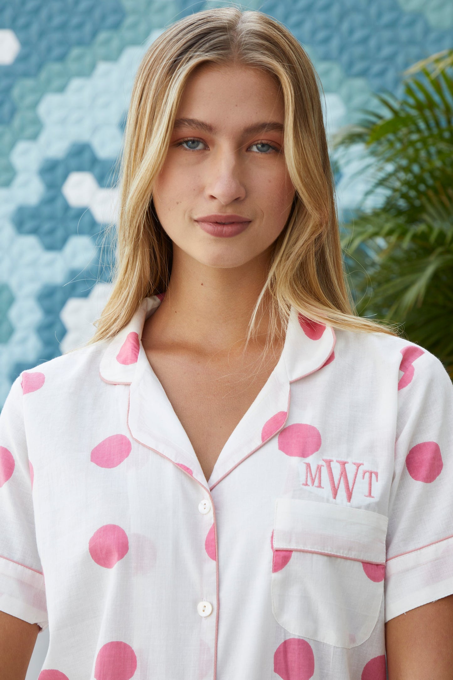 PIJAMA SHORT POLKA DOT PINK
