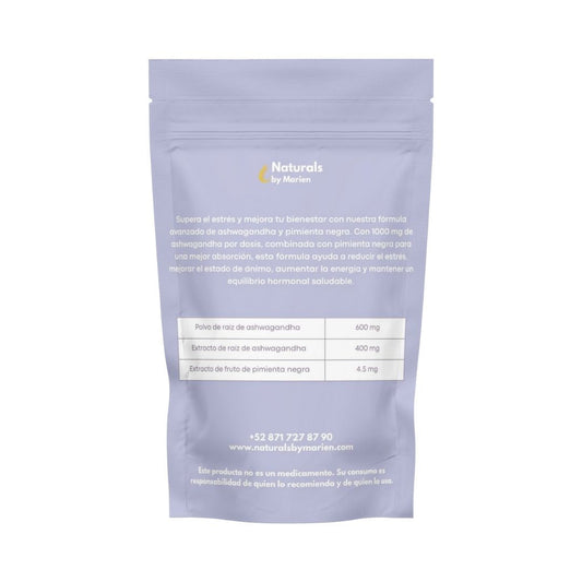 Ashwagandha con Pimienta Negra 60 cápsulas
