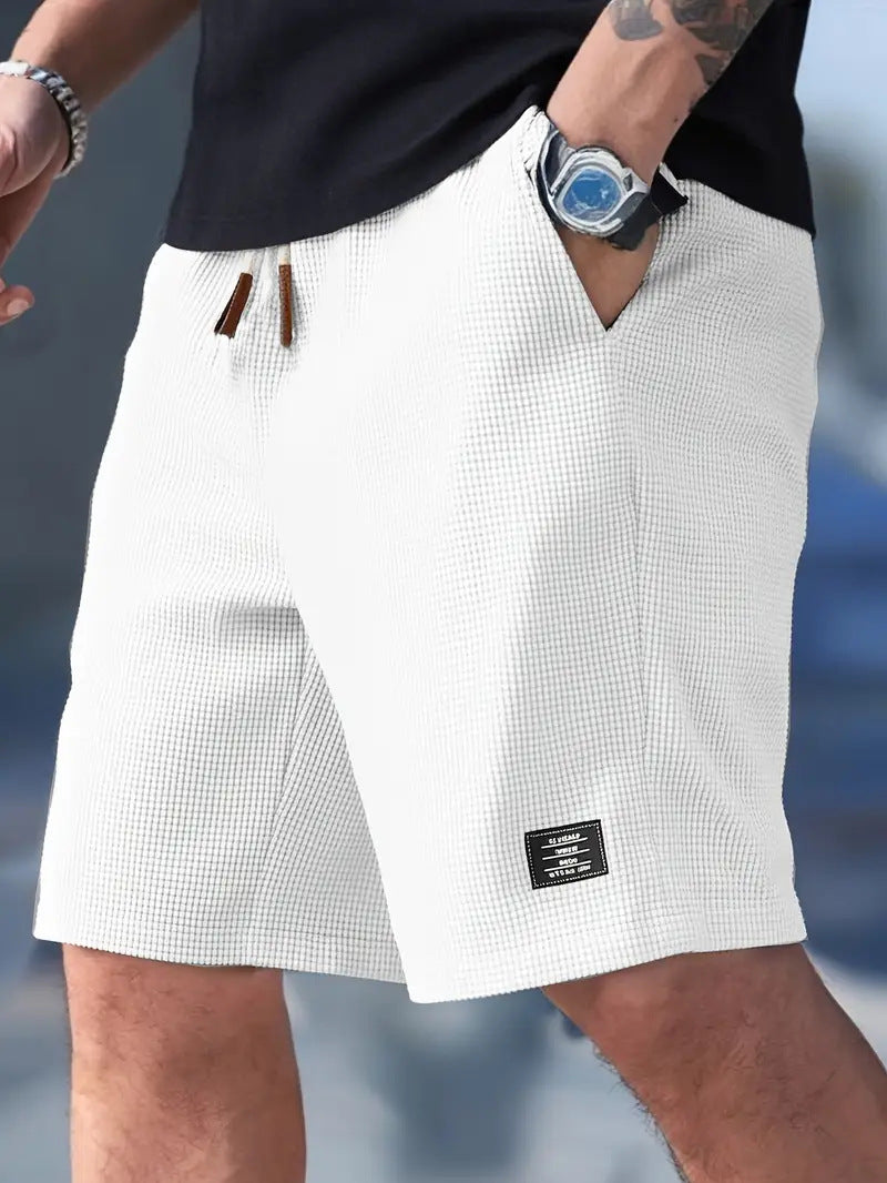 Pantalones cortos casuales de algodón para hombre