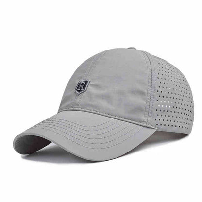 Gorra de béisbol ajustable de secado rápido con protección solar