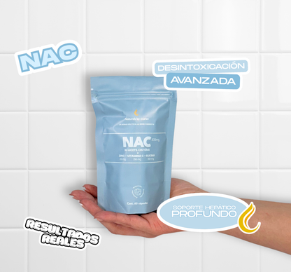 NAC N-Acetil Cisteína+Zinc, Vit C y Glicina (60 cáps)