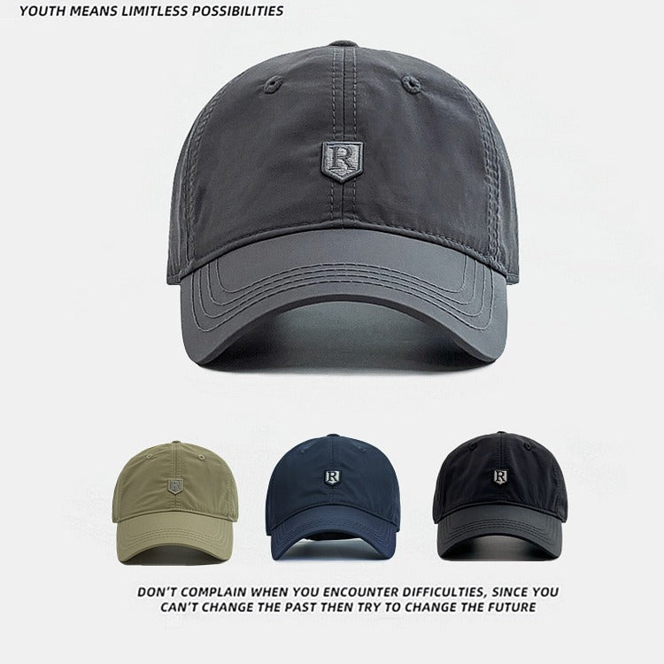 Gorra de béisbol ajustable de secado rápido con protección solar