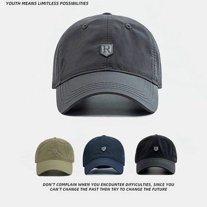 Gorra de béisbol ajustable de secado rápido con protección solar