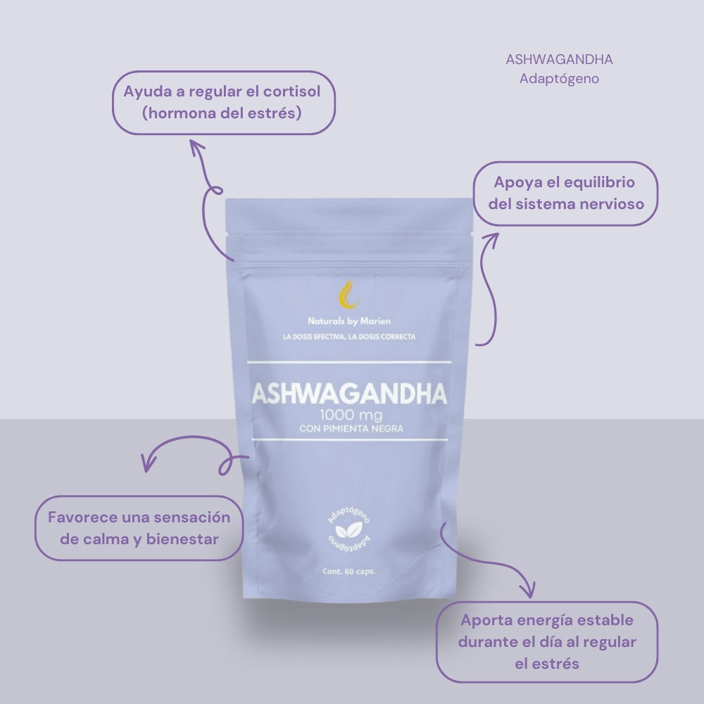 Ashwagandha con Pimienta Negra 60 cápsulas