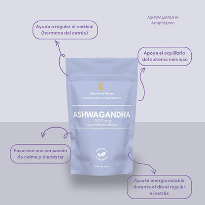 Ashwagandha con Pimienta Negra 60 cápsulas