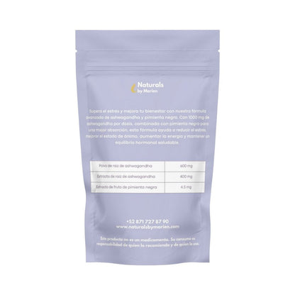Ashwagandha con Pimienta Negra 60 cápsulas