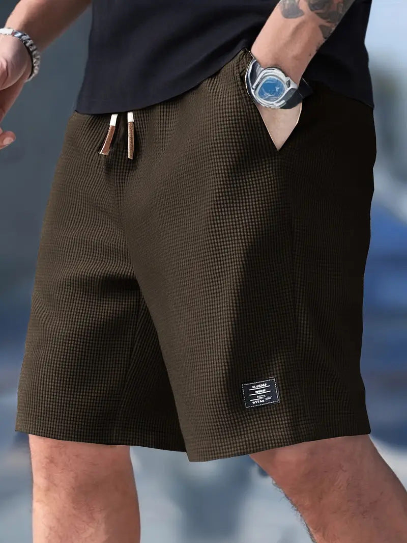 Pantalones cortos casuales de algodón para hombre