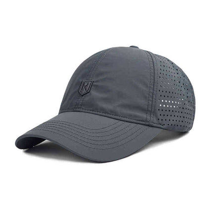 Gorra de béisbol ajustable de secado rápido con protección solar