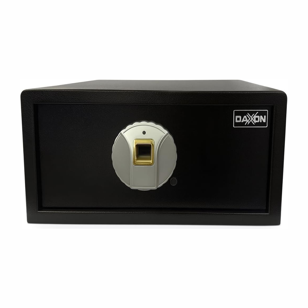 Caja Fuerte EX40 Compacta con Huella Digital | Ideal para Laptop y Uso Diario