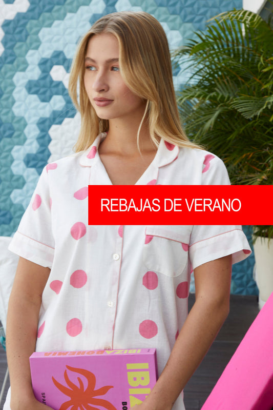 PIJAMA SHORT POLKA DOT PINK