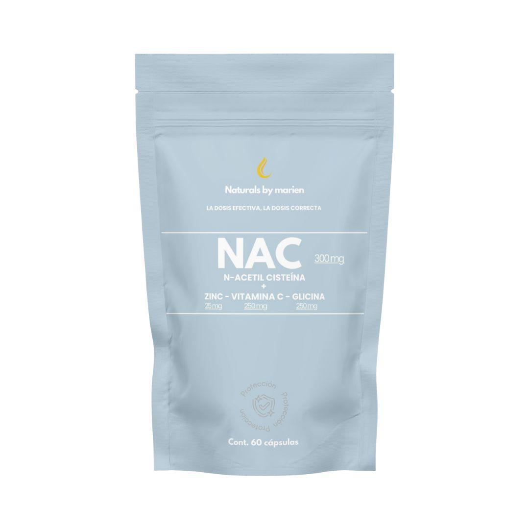 NAC N-Acetil Cisteína+Zinc, Vit C y Glicina (60 cáps)