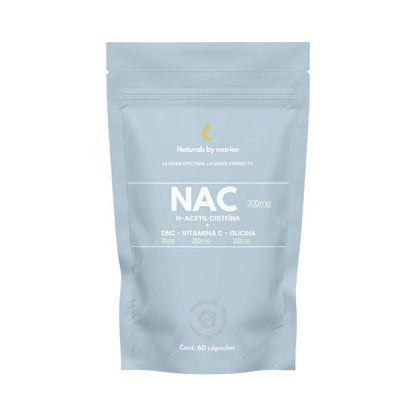 NAC N-Acetil Cisteína+Zinc, Vit C y Glicina (60 cáps)