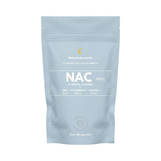 NAC N-Acetil Cisteína+Zinc, Vit C y Glicina (60 cáps)