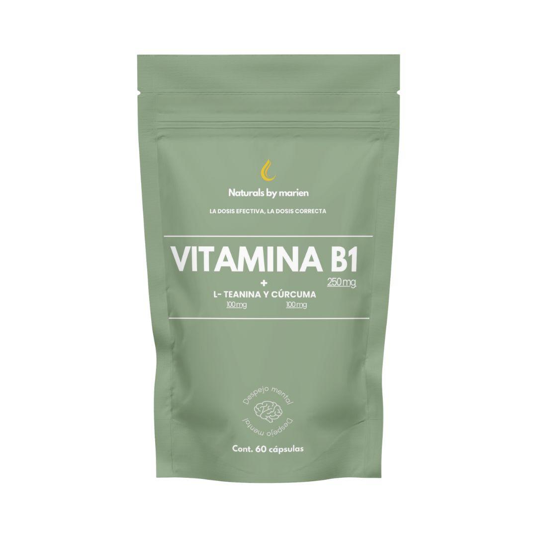 Vitamina B1 + L Teanina y Cúrcuma (60 cápsulas)
