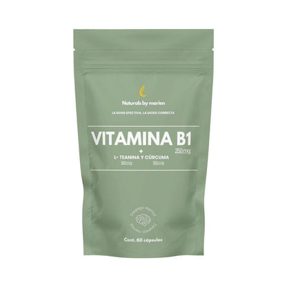 Vitamina B1 + L Teanina y Cúrcuma (60 cápsulas)