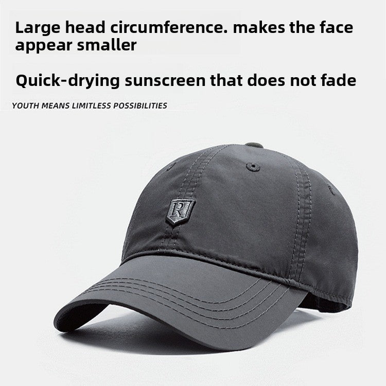 Gorra de béisbol ajustable de secado rápido con protección solar