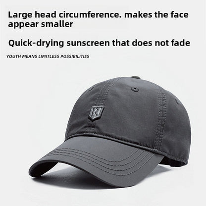 Gorra de béisbol ajustable de secado rápido con protección solar