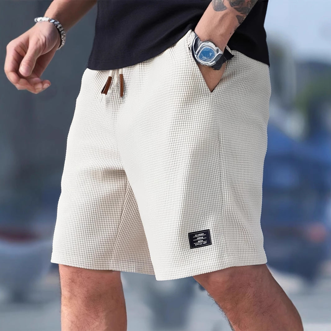 Pantalones cortos casuales de algodón para hombre