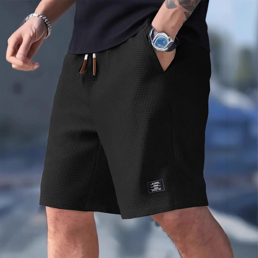 Pantalones cortos casuales de algodón para hombre