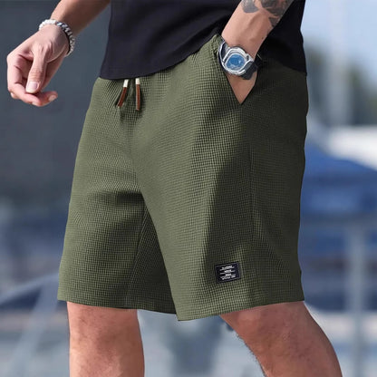 Pantalones cortos casuales de algodón para hombre